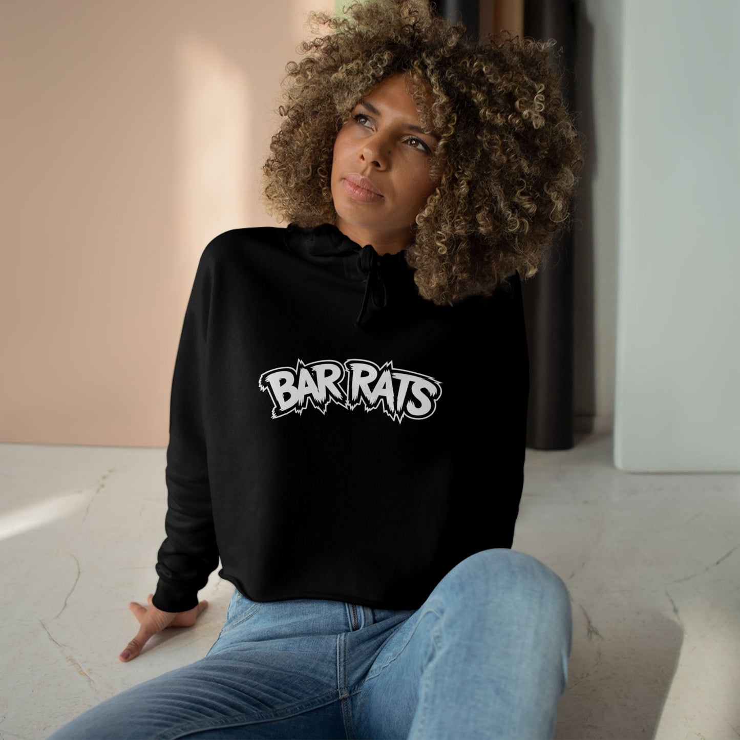 BAR RATS CROP HOODIE